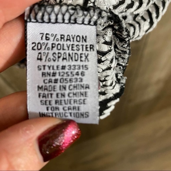 Habitat Black and White textured top size small - Picture 5 of 5